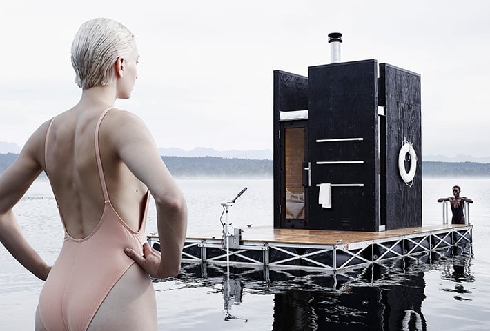 A Motor-Powered Floating Sauna - IGNANT