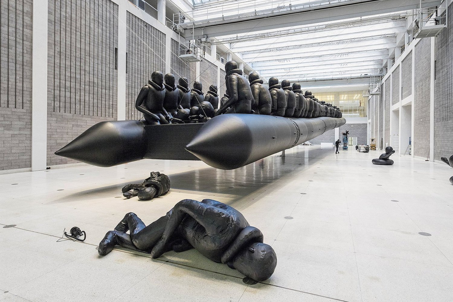 Ai Weiwei S Colossal New Refugee Boat Installation IGNANT   Ai Weiwei Law Of Journey Exhibition 001 