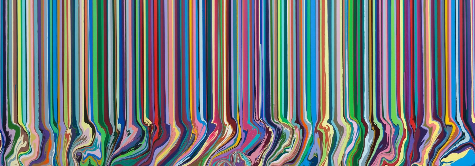 Ian Davenport's Poured Lines And Puddle Paintings - IGNANT