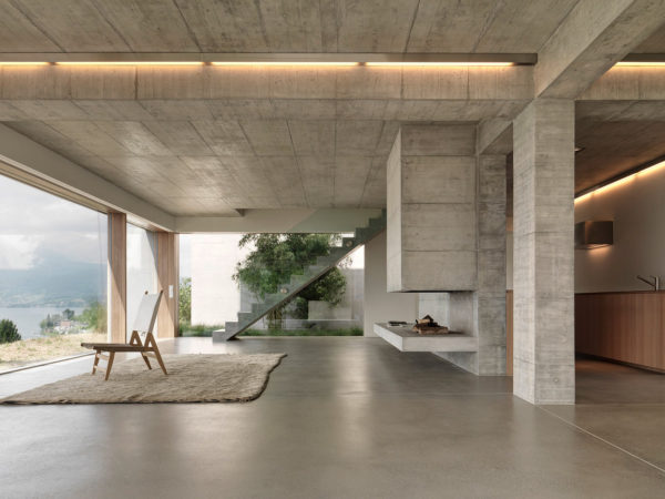 Buchner Bründler Architects Present A Home Overlooking Lake Lucerne 