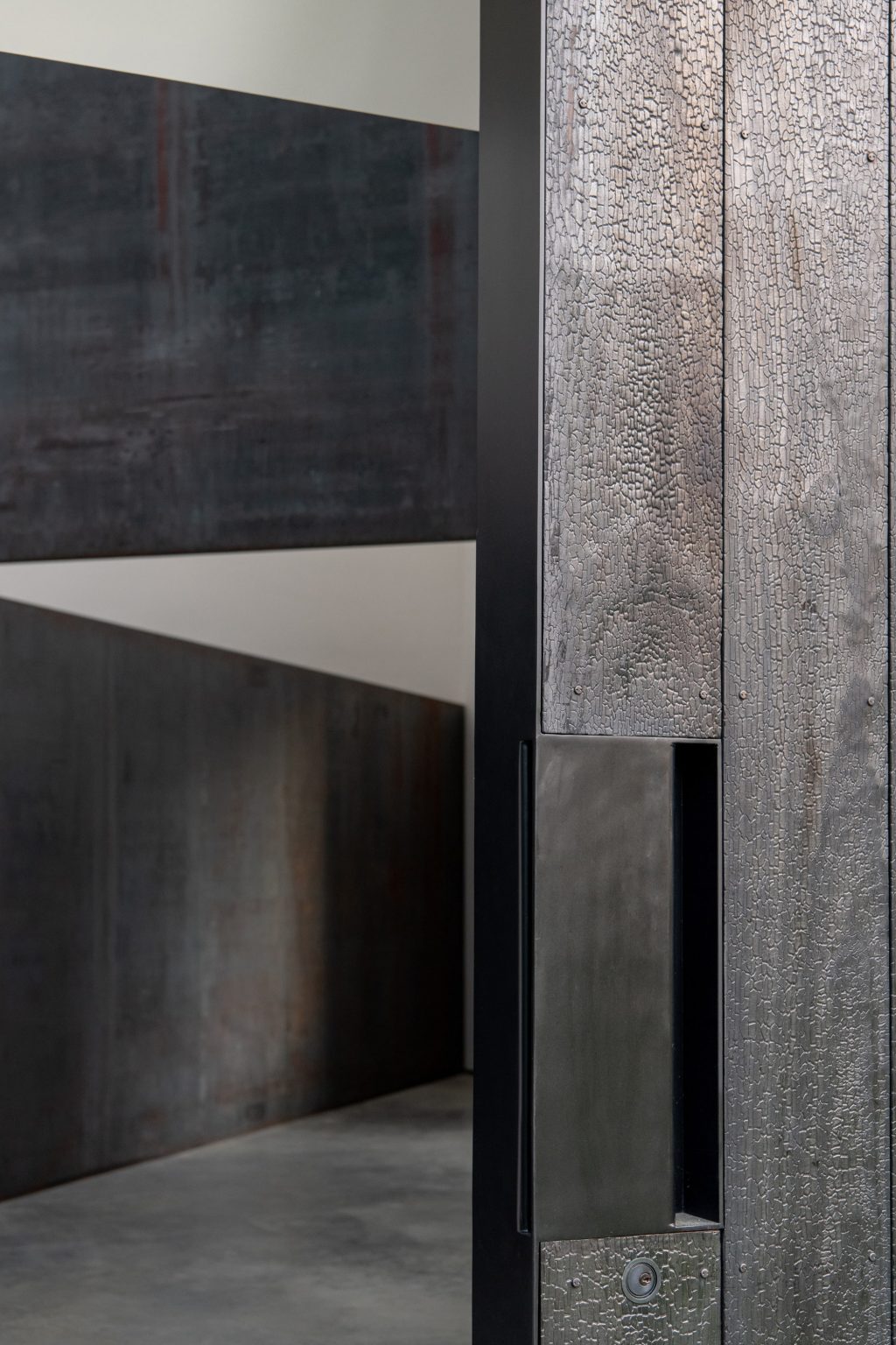 Minimal Charred Timber Container LX Pavilion Houses Richard Serra’s ...
