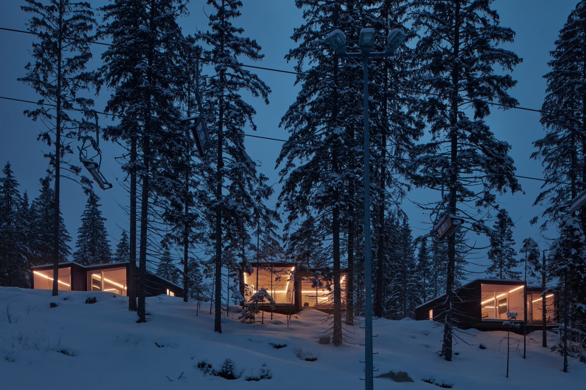 Ark Shelter’s Minimal Cabins In The Snow-Covered Mountains Of Slovakia ...